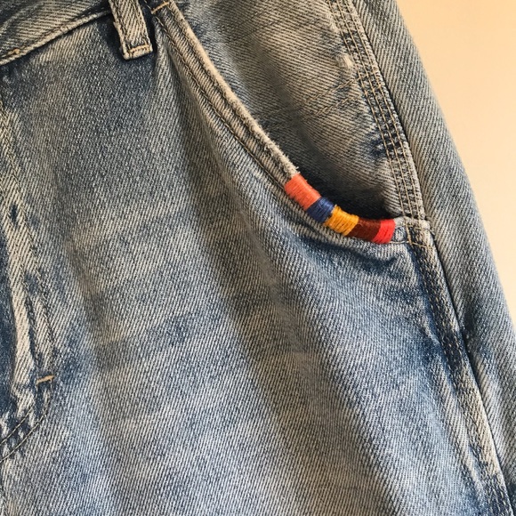 Free People Patchwork Carpenter Jeans - Picture 8 of 13